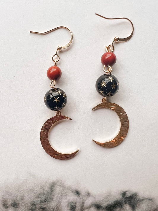 Beautiful Celestial Moon Earrings