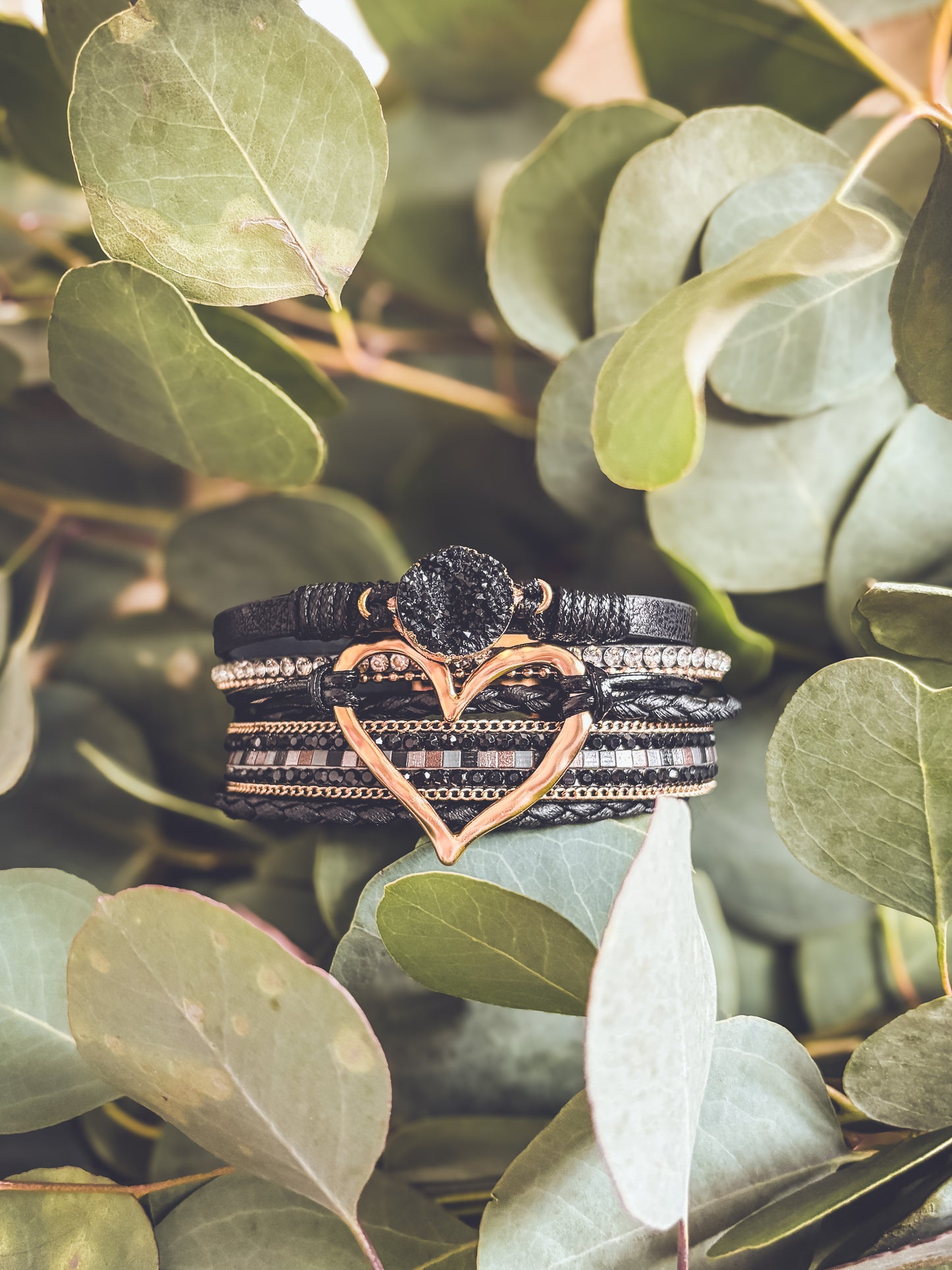 Beautiful Heart Leather Bracelet