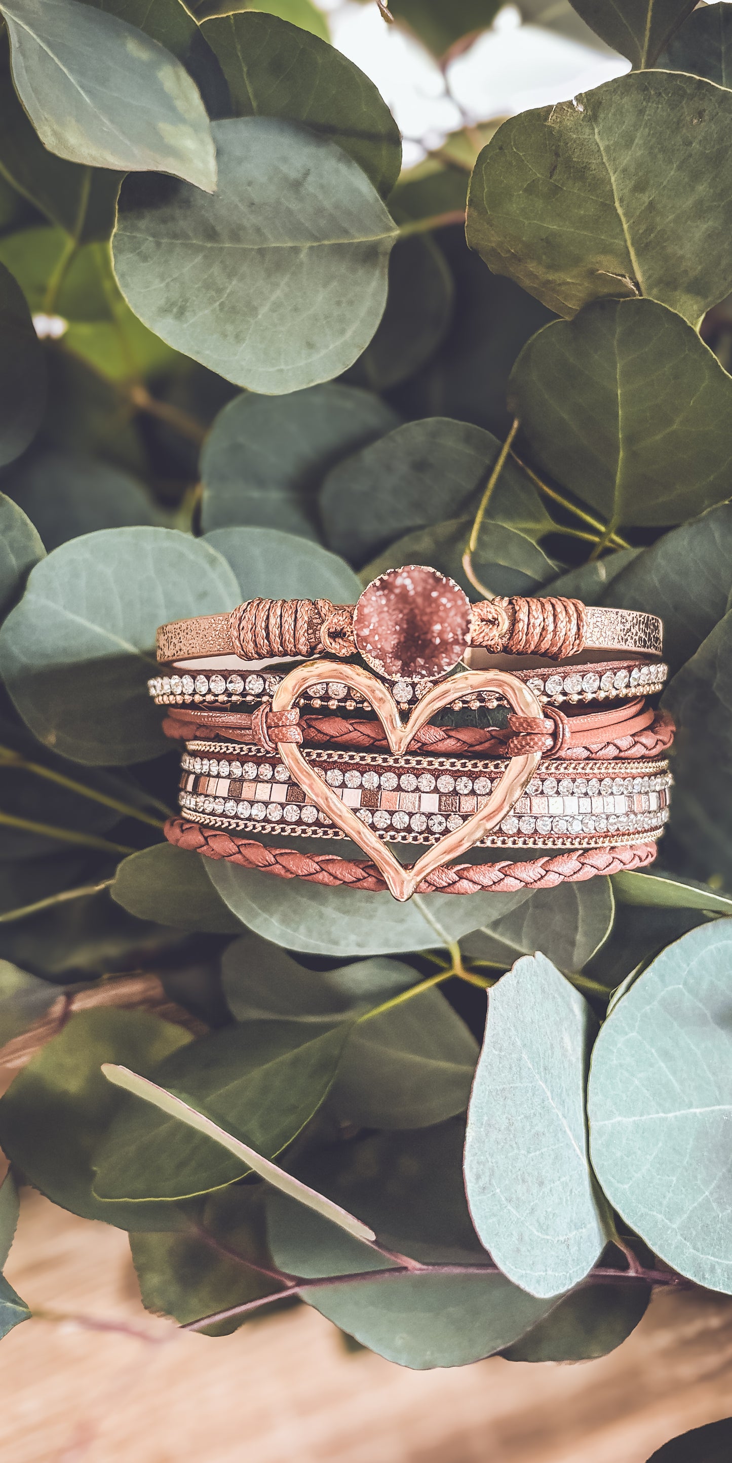 Beautiful Heart Leather Bracelet