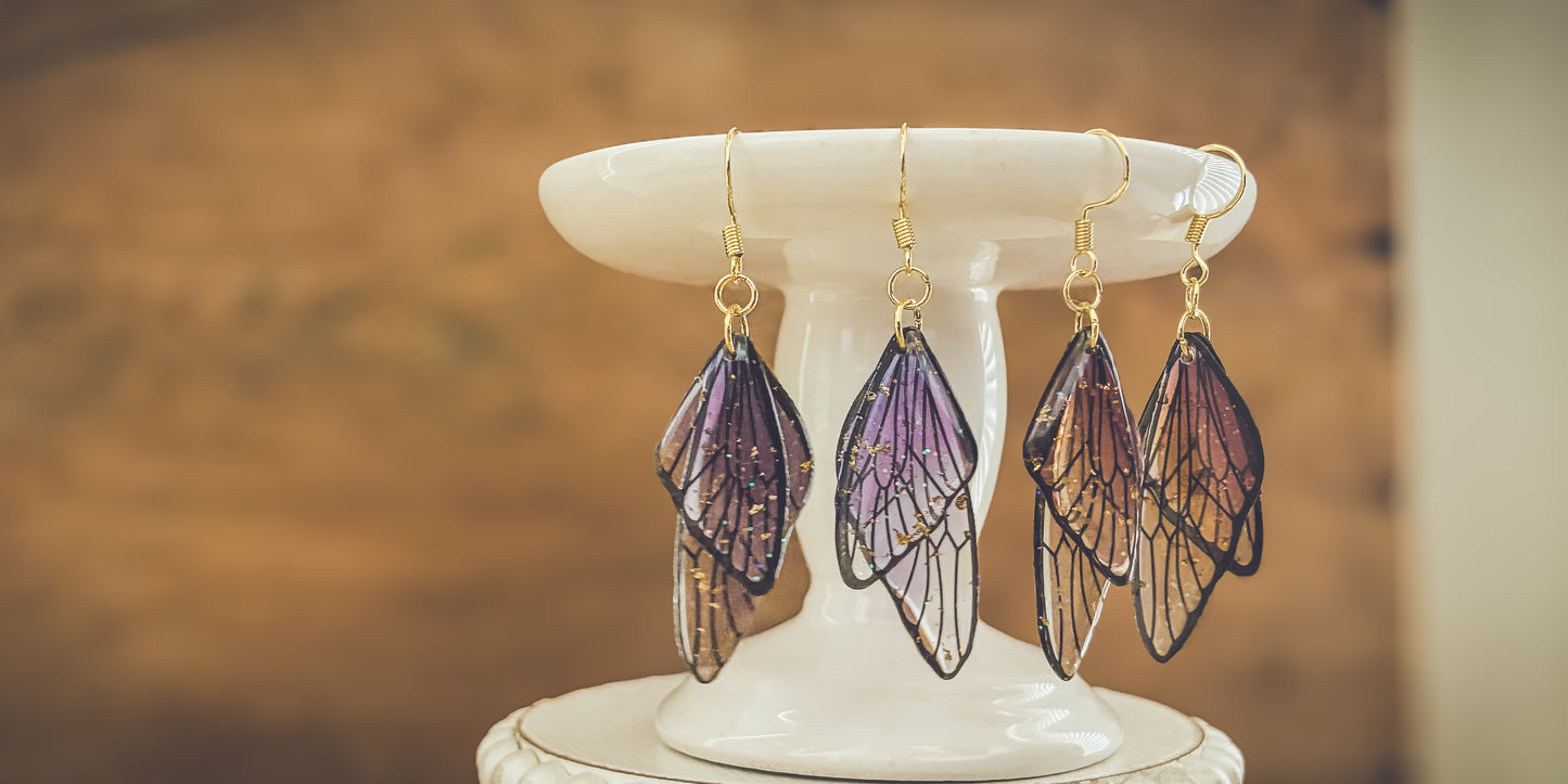 Beautiful Butterfly Wing Earrings