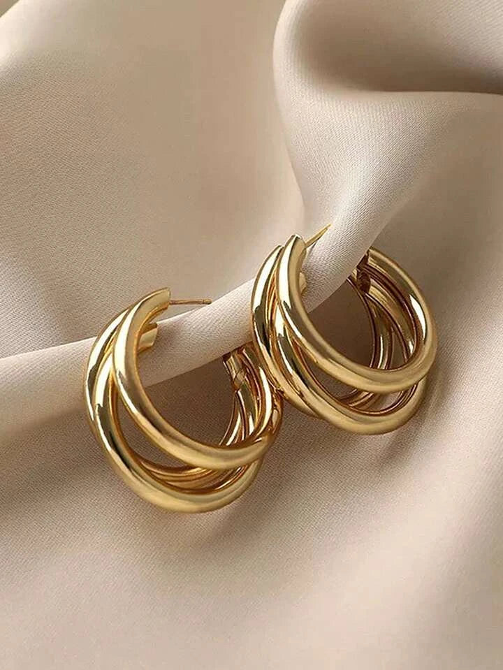 Beautiful Gold Statement Earrings