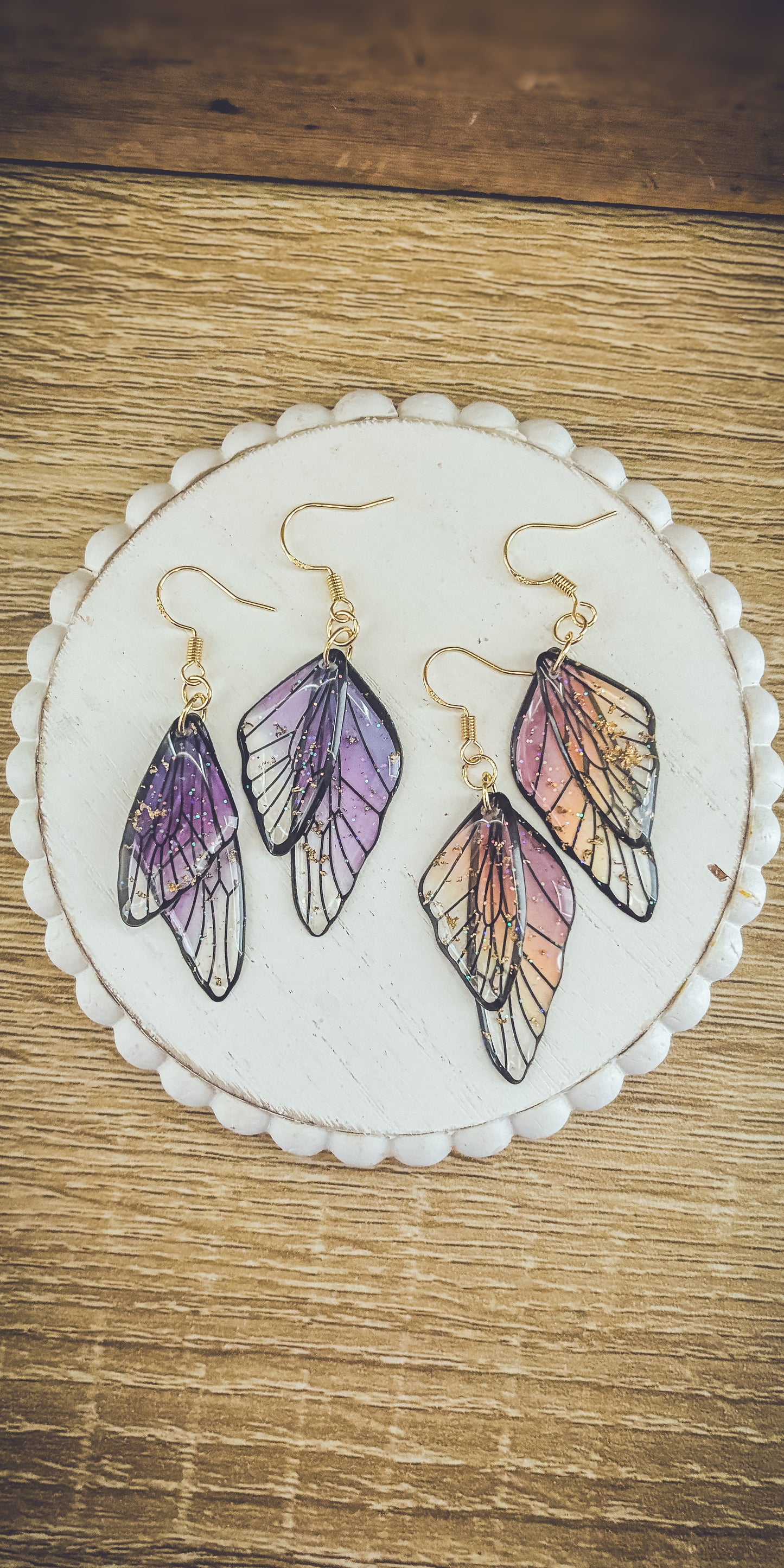 Beautiful Butterfly Wing Earrings