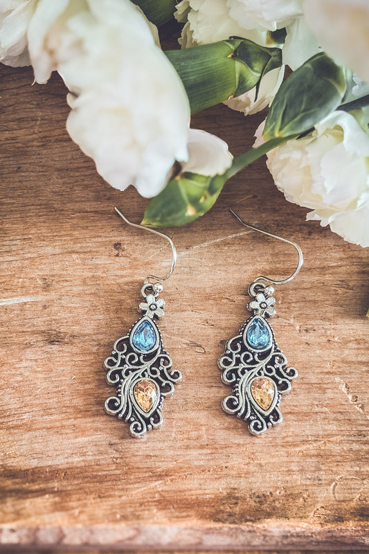 Beautiful Boho Silver Earrings