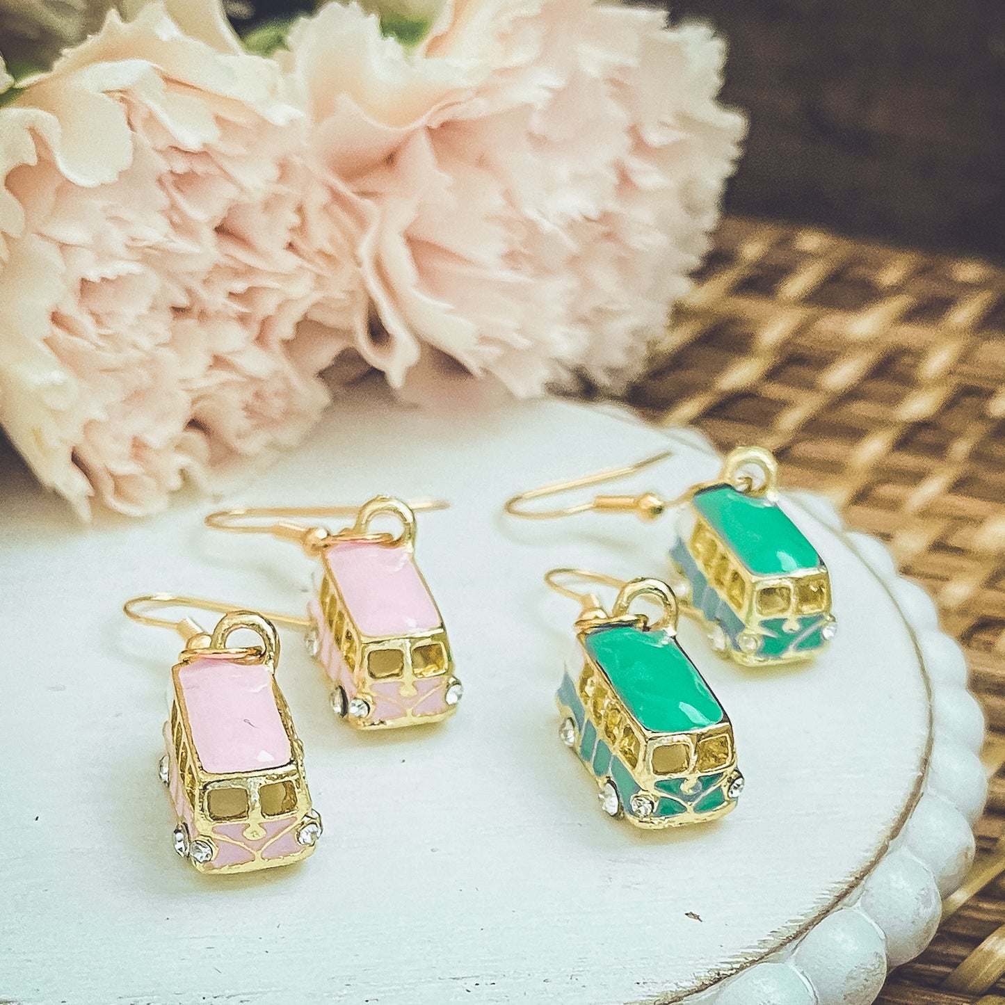 Adorable Vintage Van Earrings