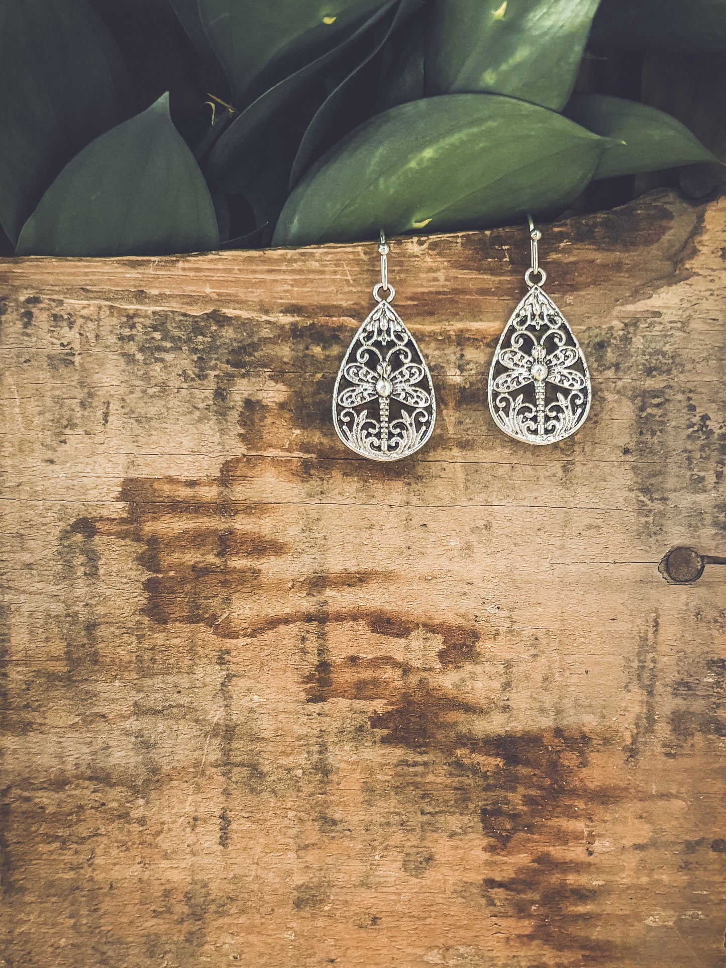 Beautiful Ornate Dragonfly Earrings