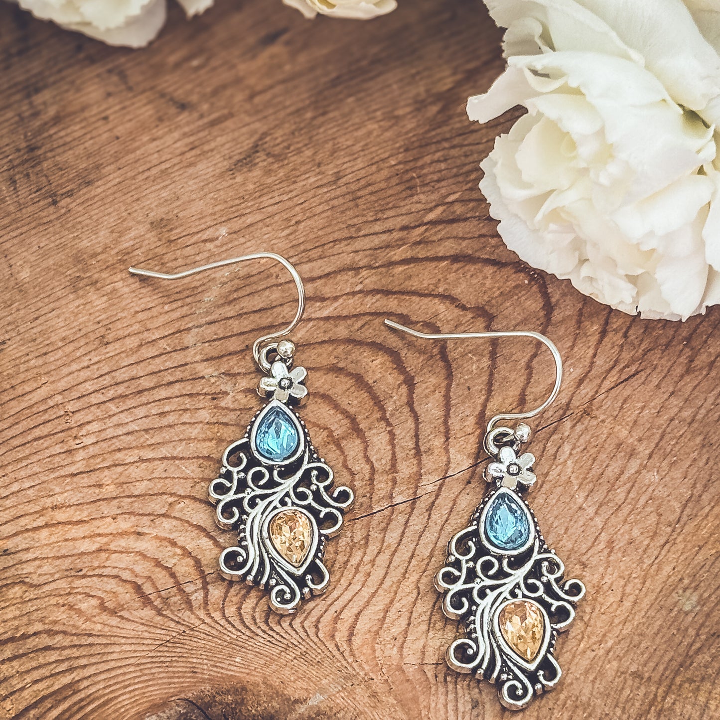 Beautiful Boho Silver Earrings