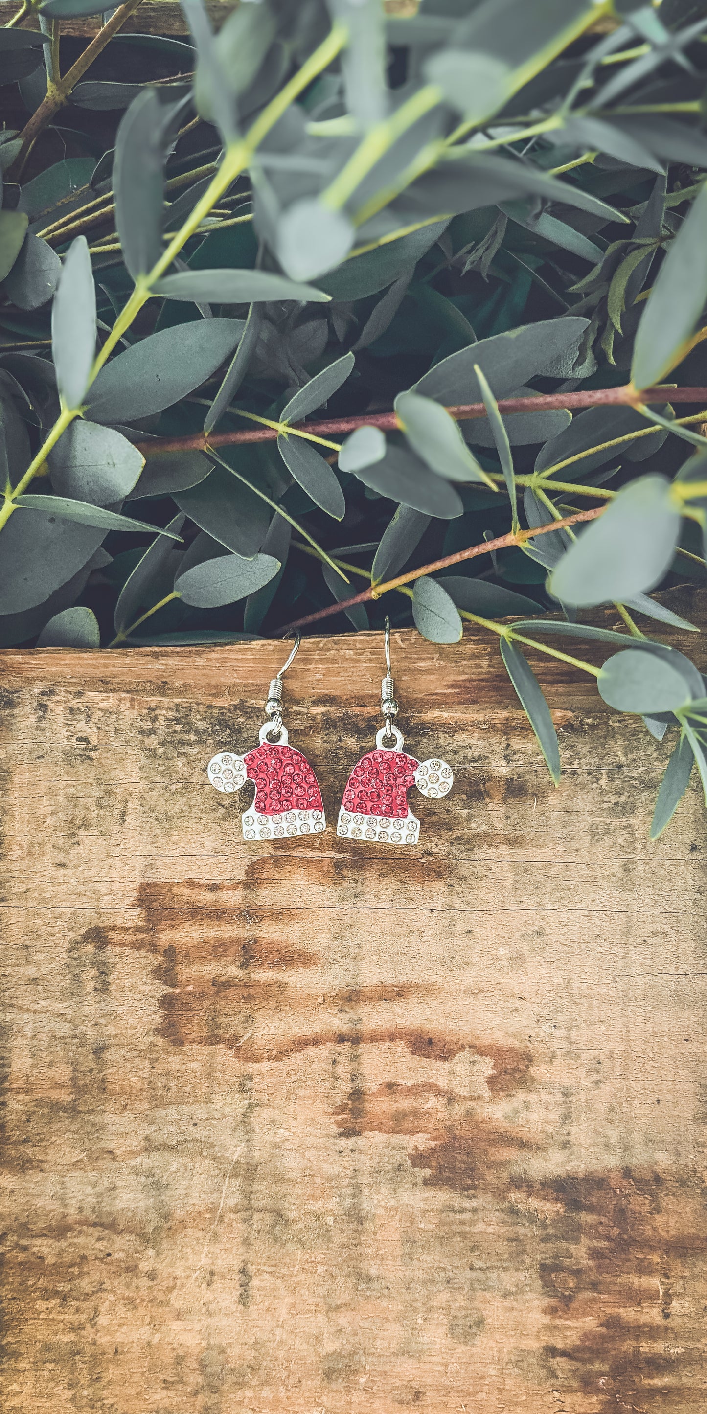 Adorable Santa Hat Earrings