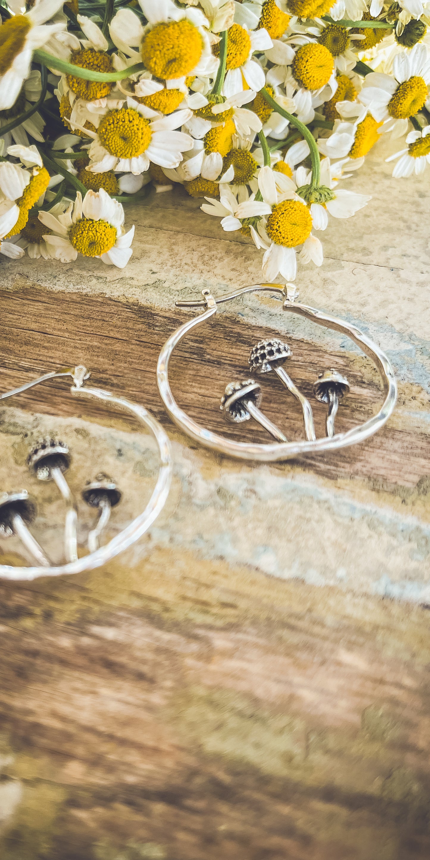 Adorable Mushroom Hoop Earrings