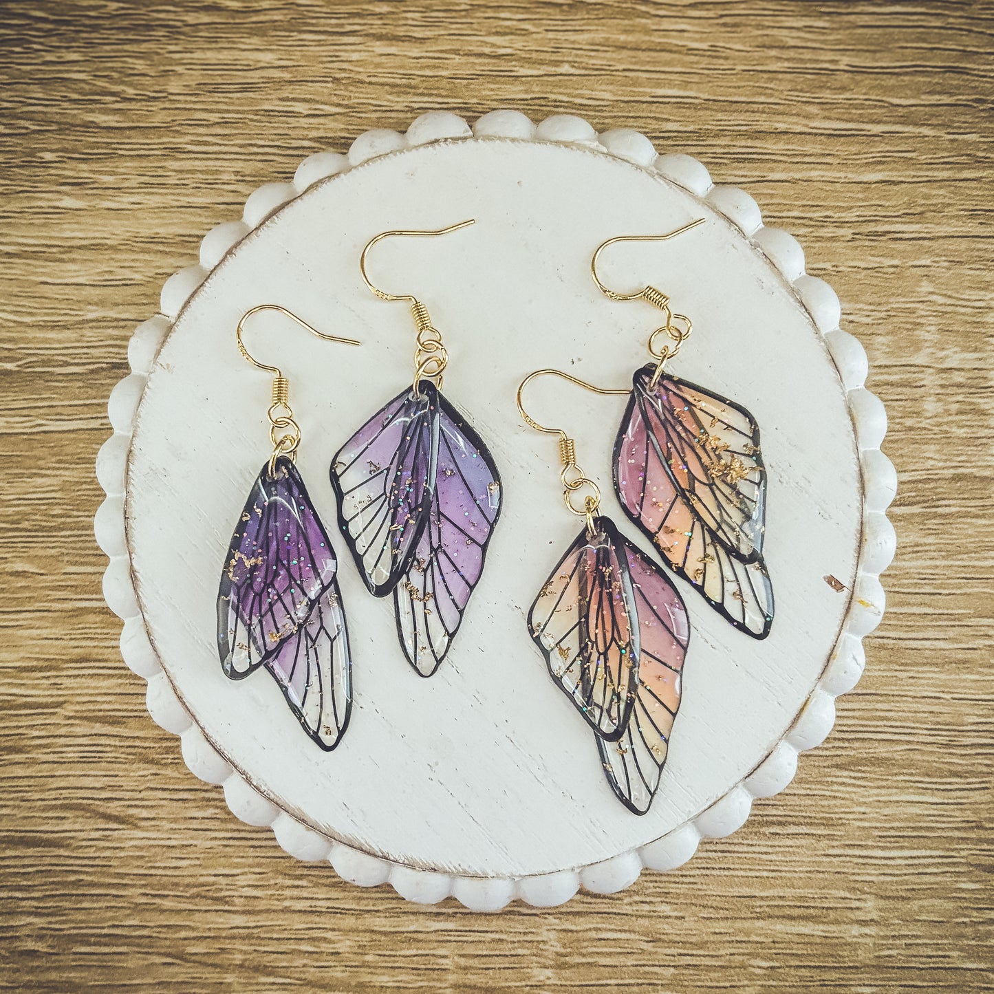 Beautiful Butterfly Wing Earrings