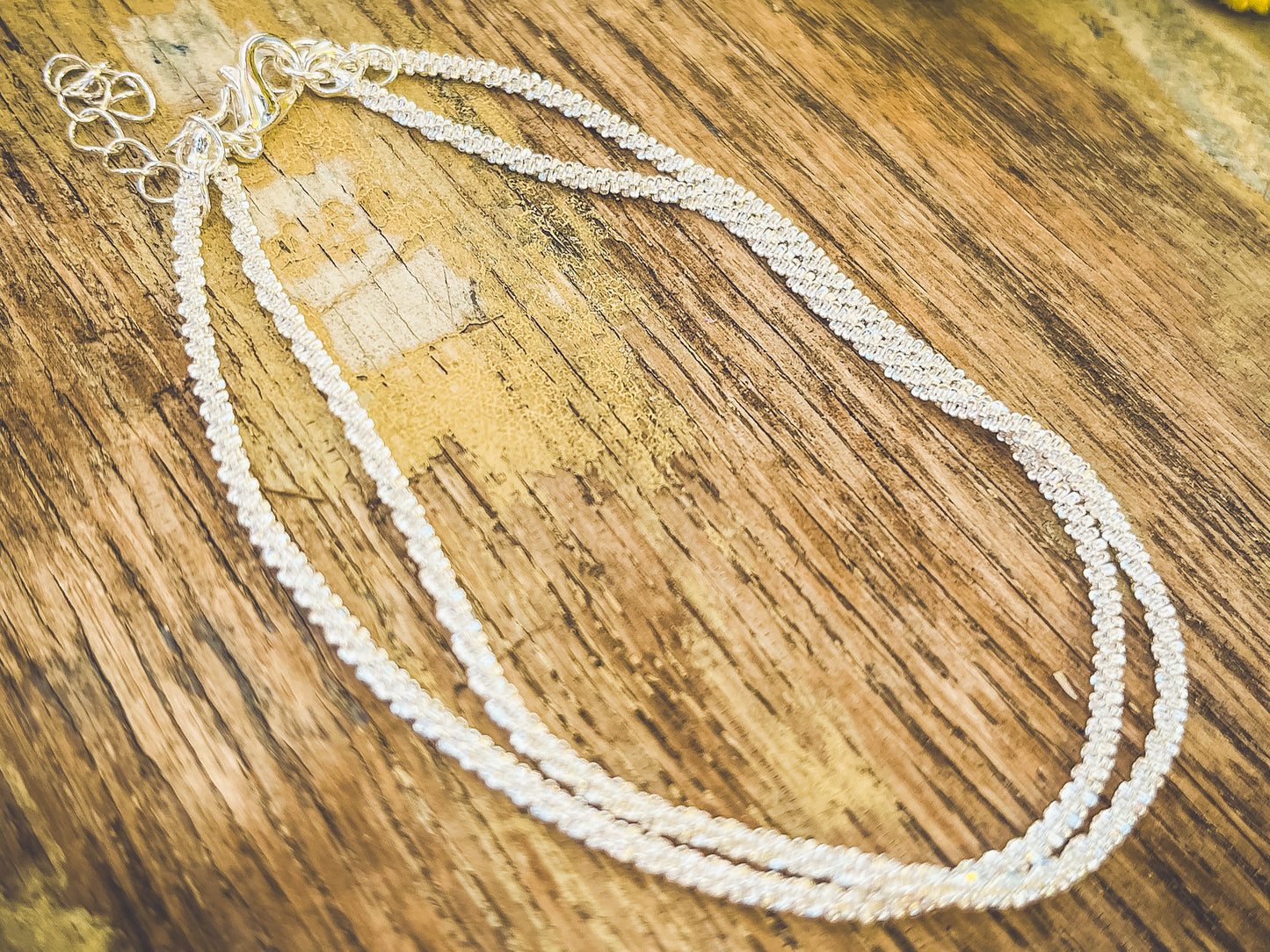 Beautiful Dainty Silver Anklet