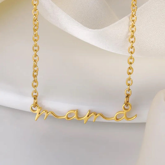 Beautiful Gold or Silver MaMa Necklace