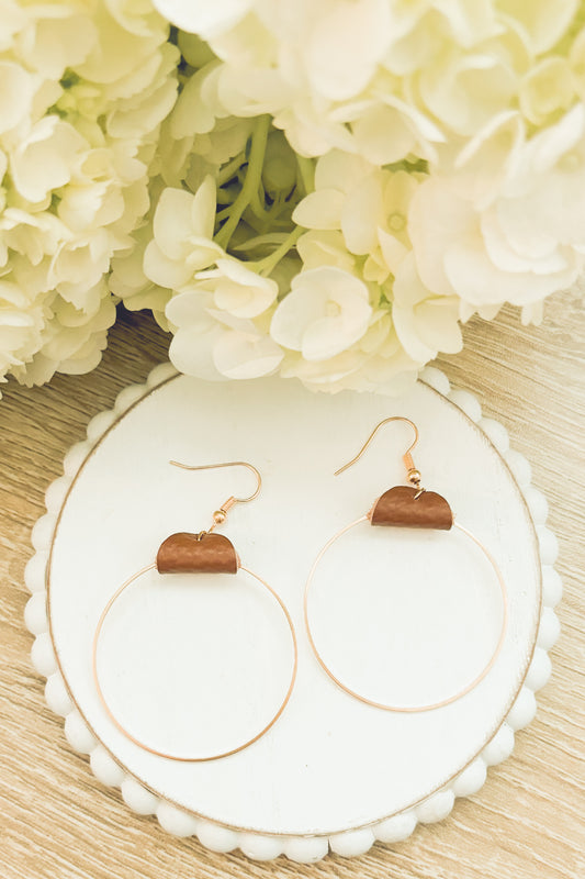 Beautiful Leather Hoop Earrings