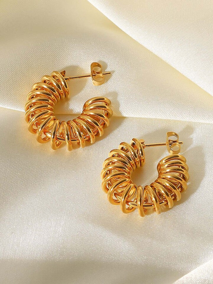 Beautiful Gold Statement Earrings