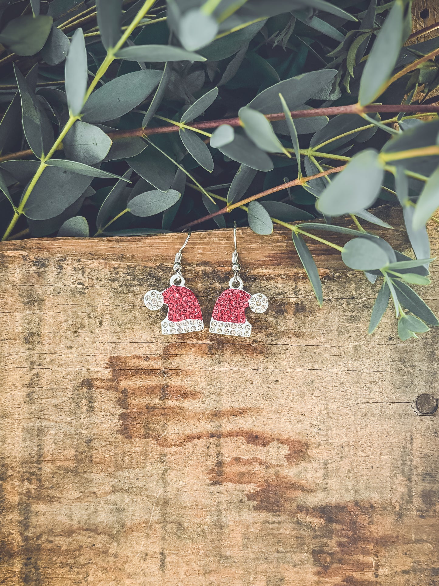 Adorable Santa Hat Earrings