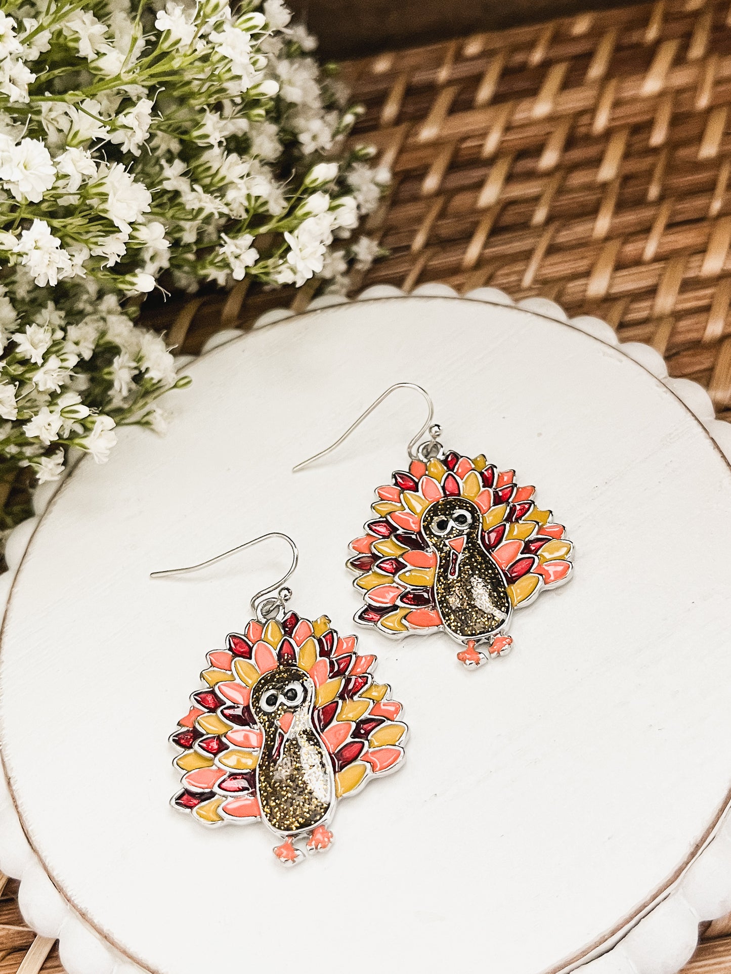 Adorable Turkey Earrings