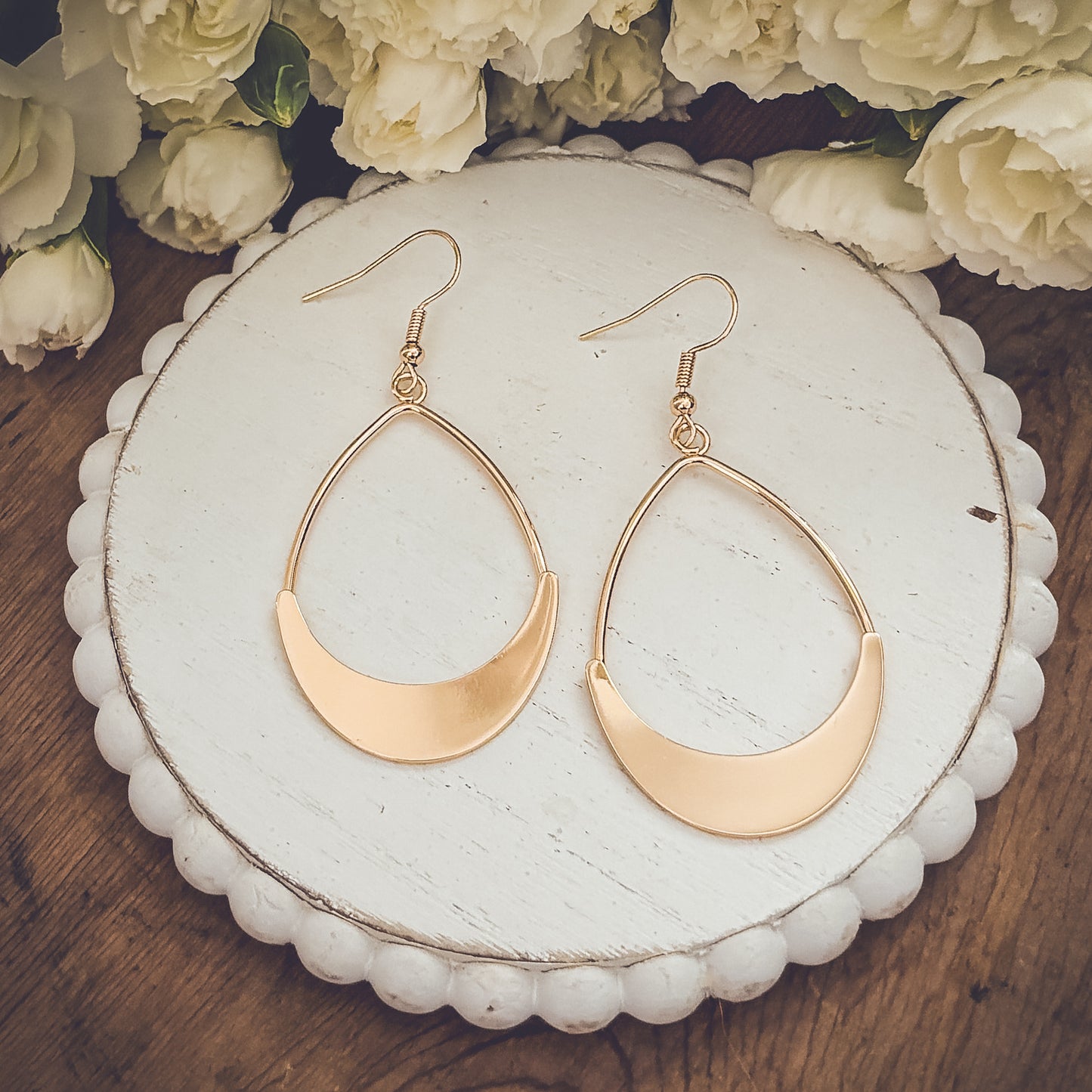 Beautiful Gold Drop Earrings