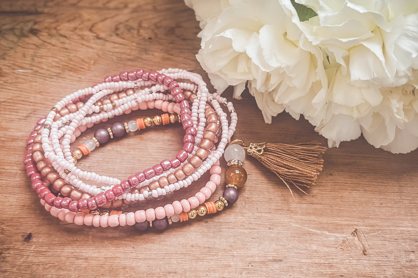 Beautiful Pink Bracelet Set