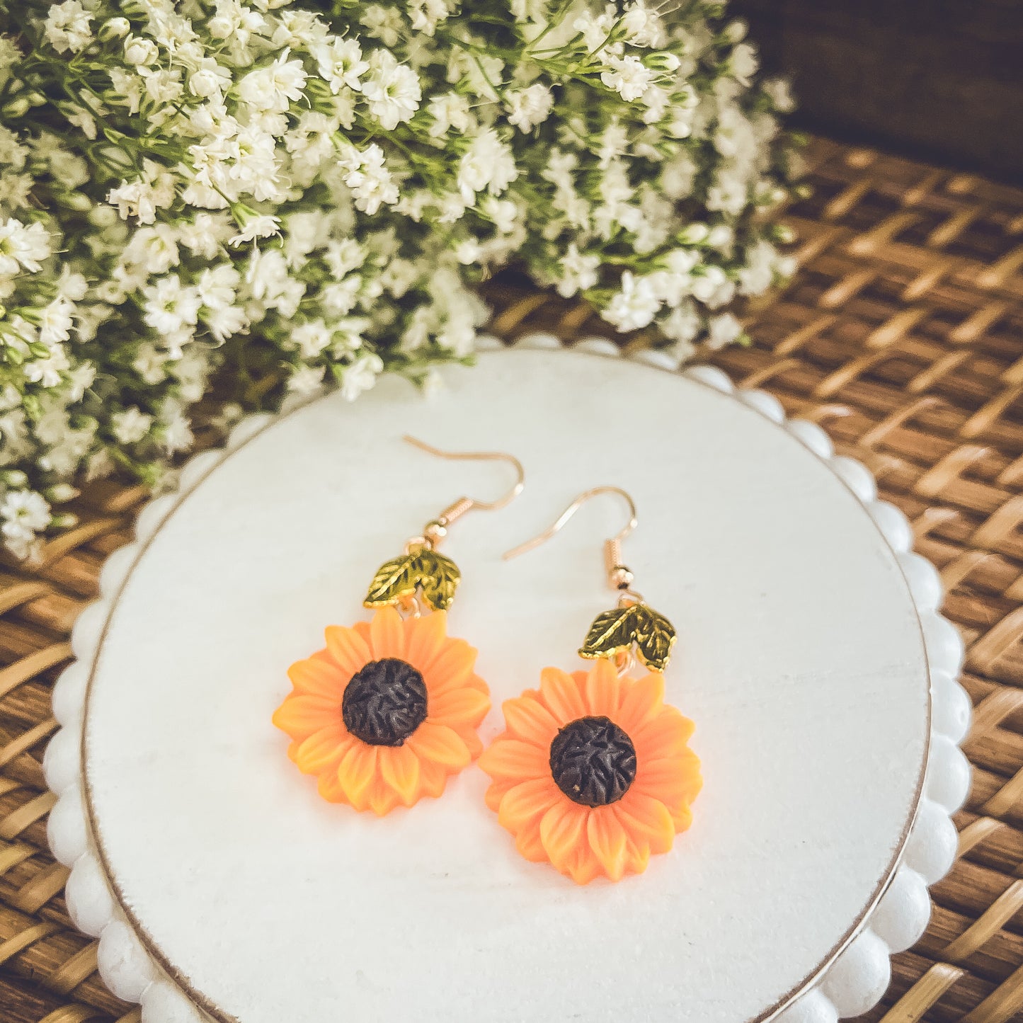 Beautiful Sunflower Earrings