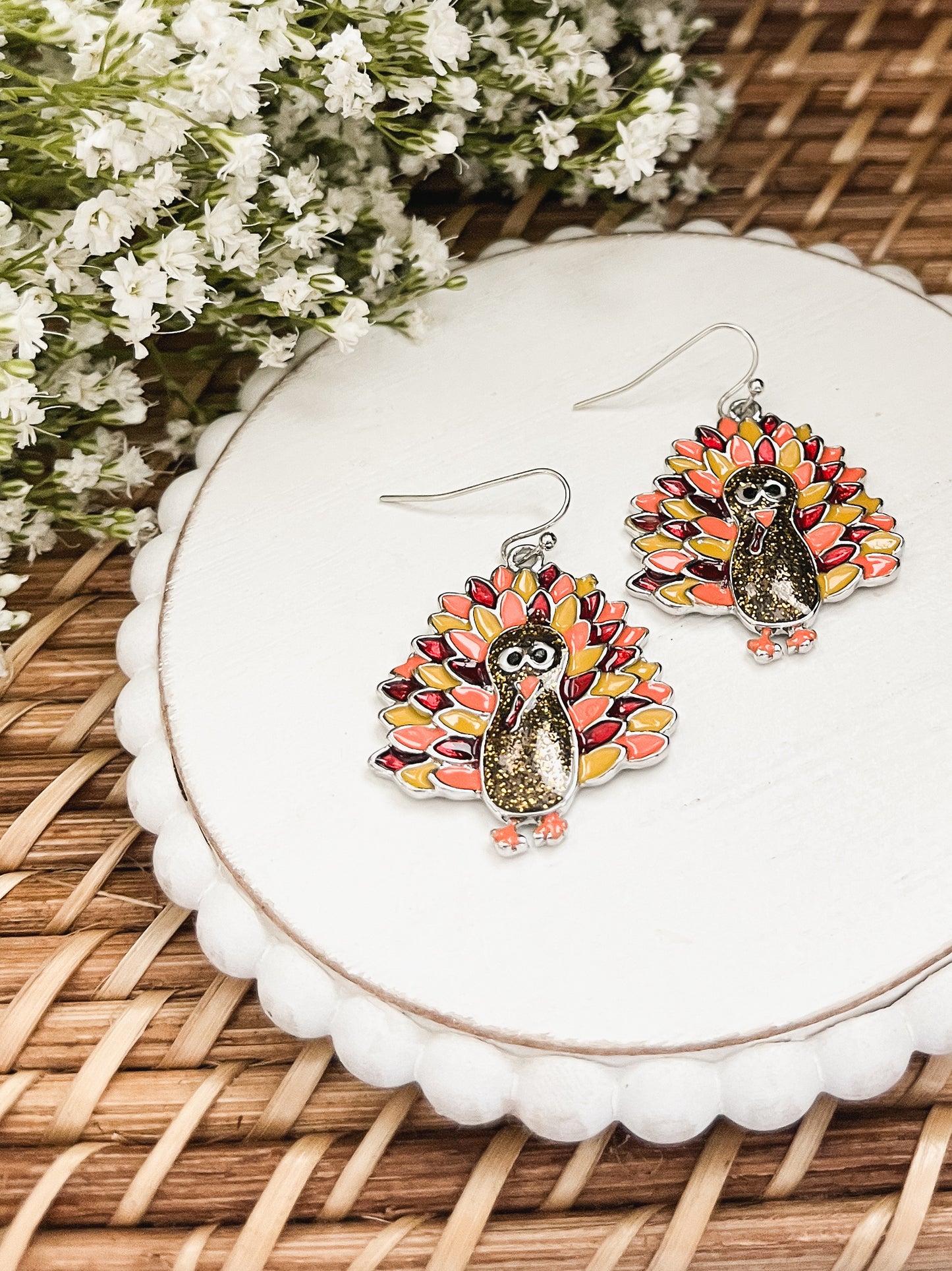 Adorable Turkey Earrings