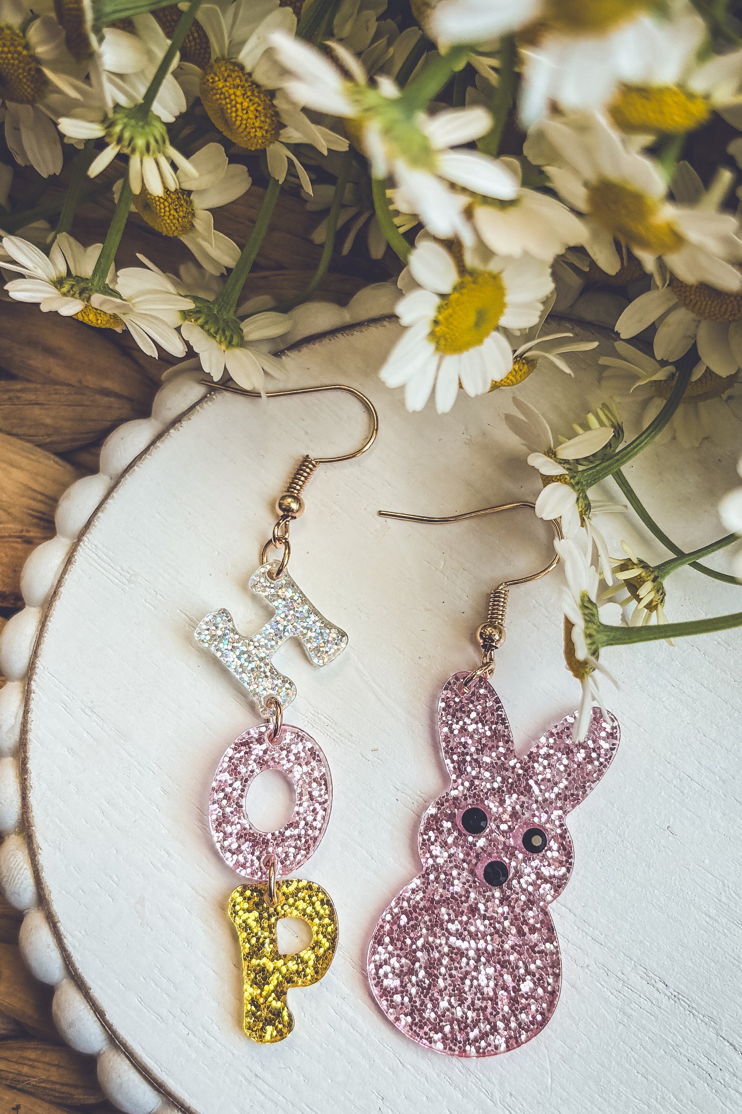 Adorable Acrylic Bunny Hop Earrings