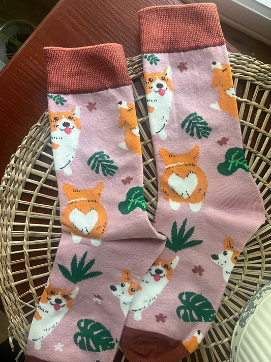 Adorable Corgi Socks