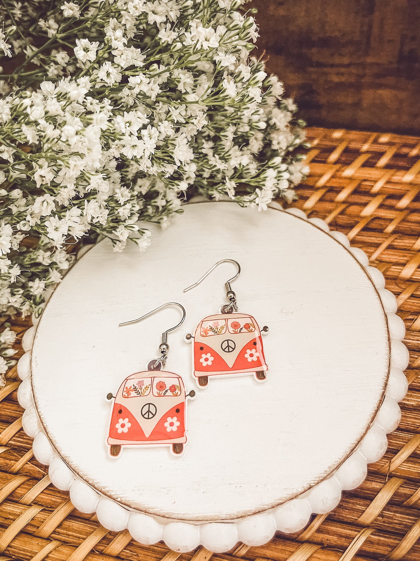 Adorable Vintage Van Earrings