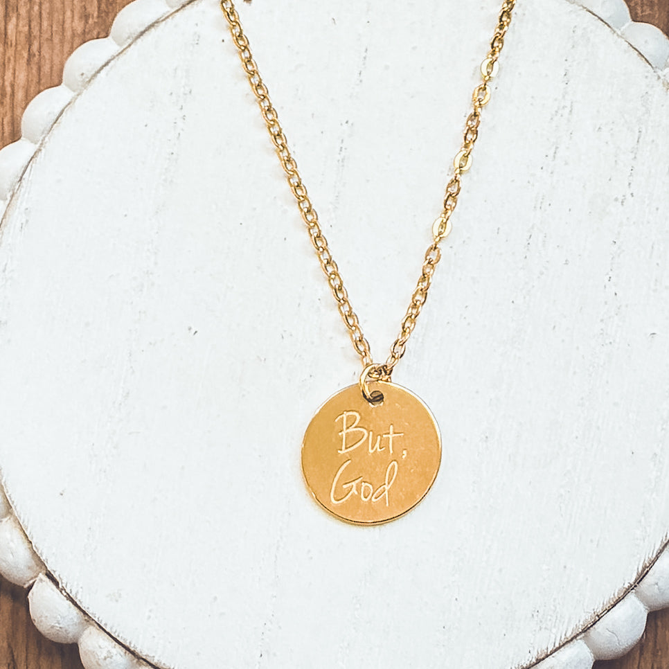 Beautiful But God Necklace - Gold or Silver