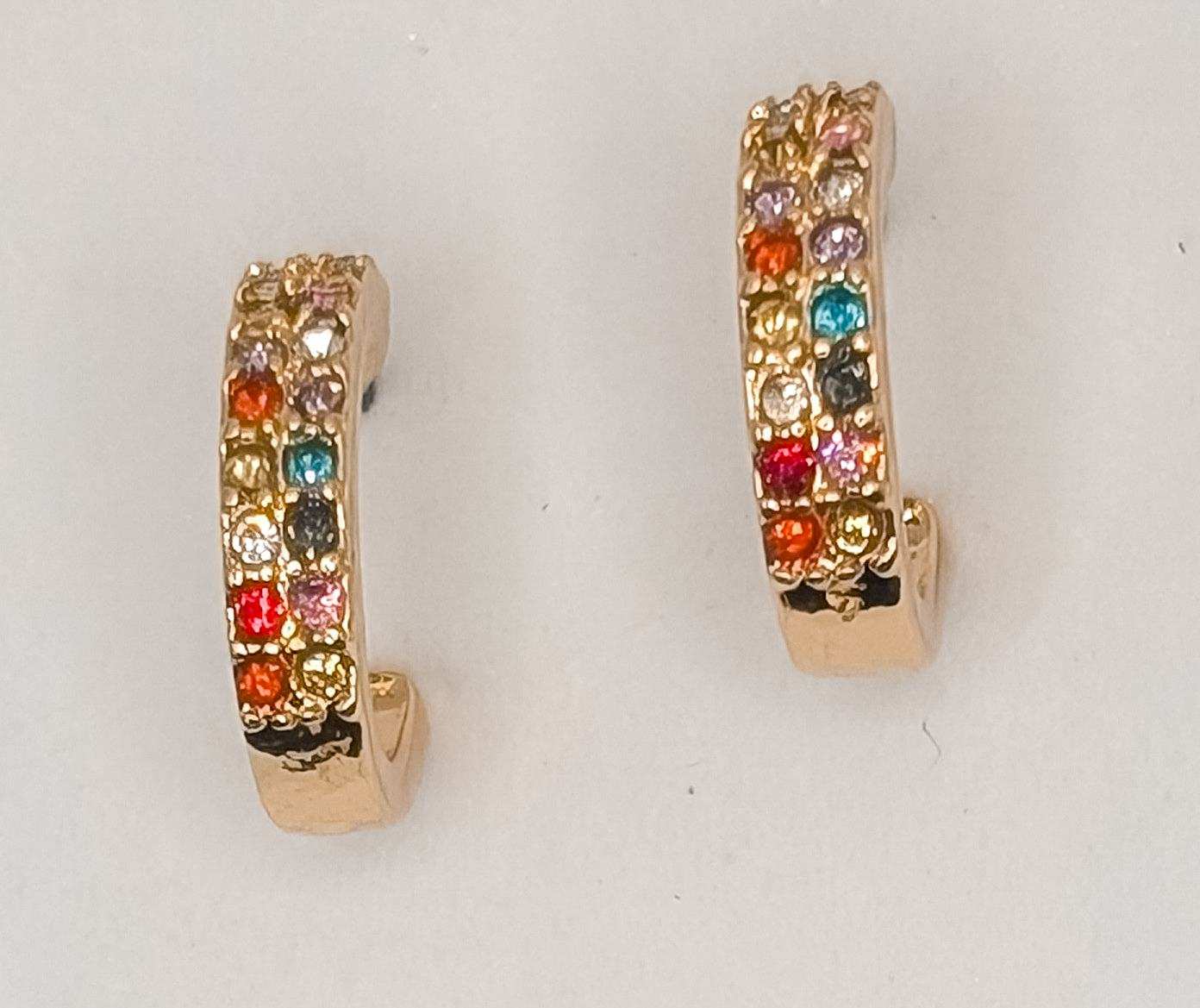 Beautiful 5 Pair Set of Gold Hoop Earrings