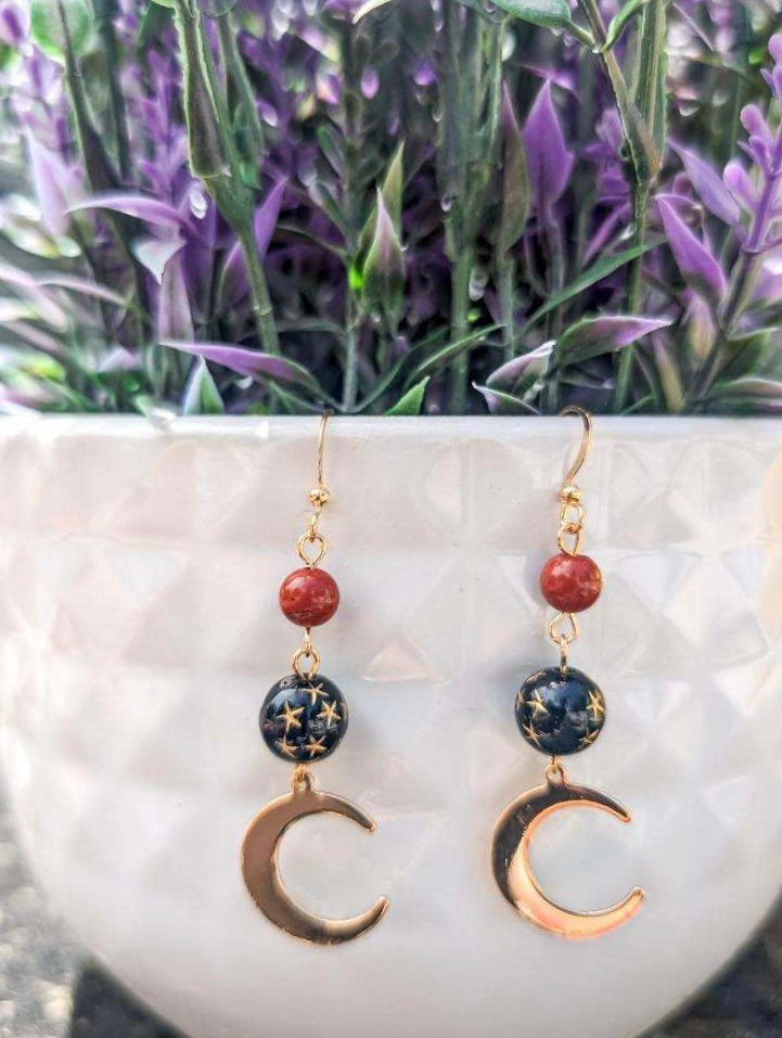 Beautiful Celestial Moon Earrings