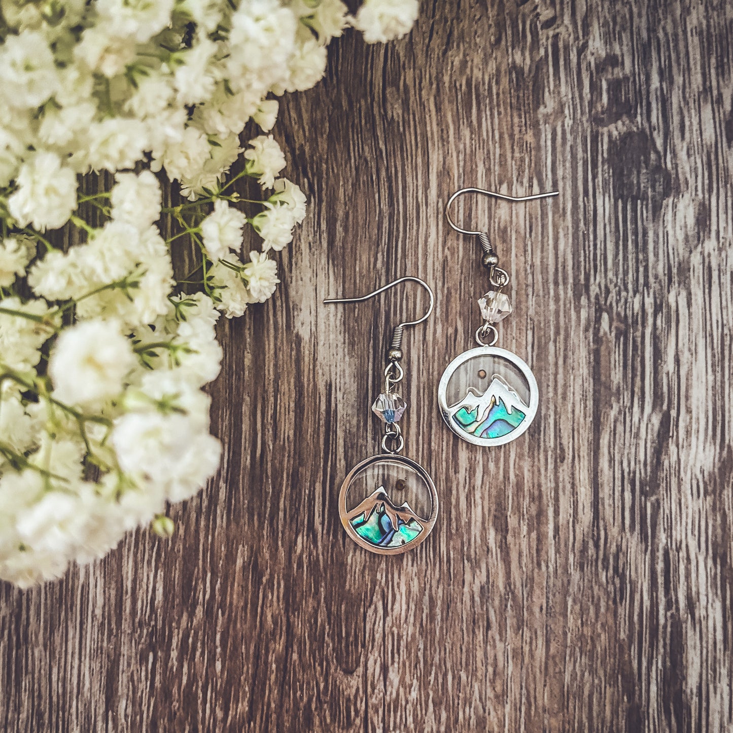 Beautiful Mountain Mustard Seed Faith Earrings