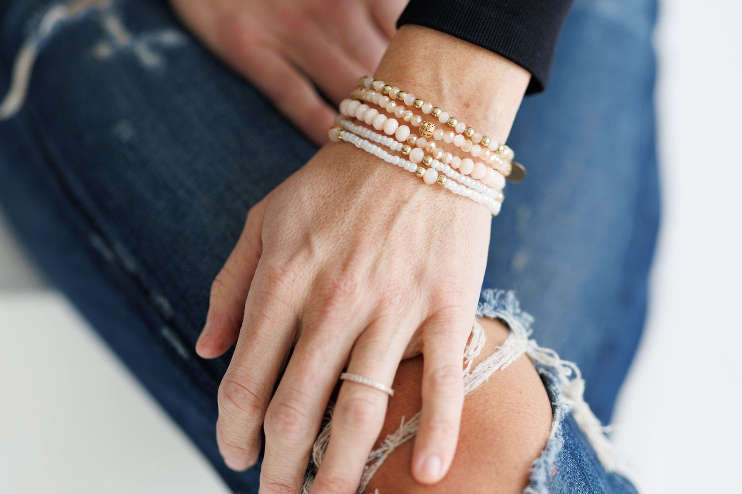 Beautiful Soft Pink Bracelet Set