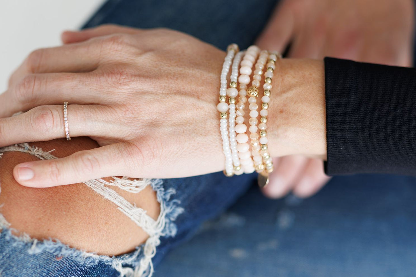 Beautiful Soft Pink Bracelet Set