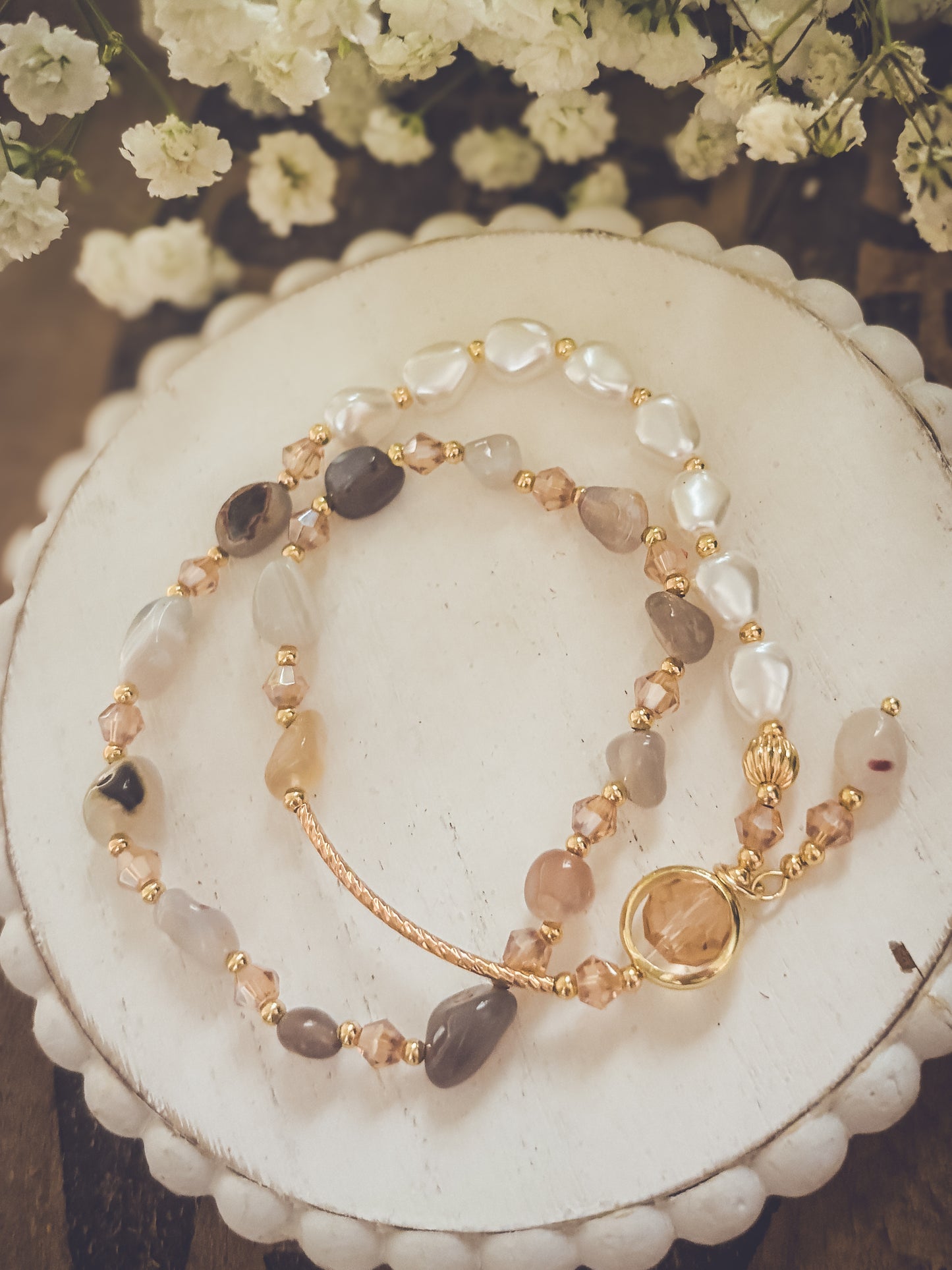 Beautiful Neutral Wrapping Bracelet