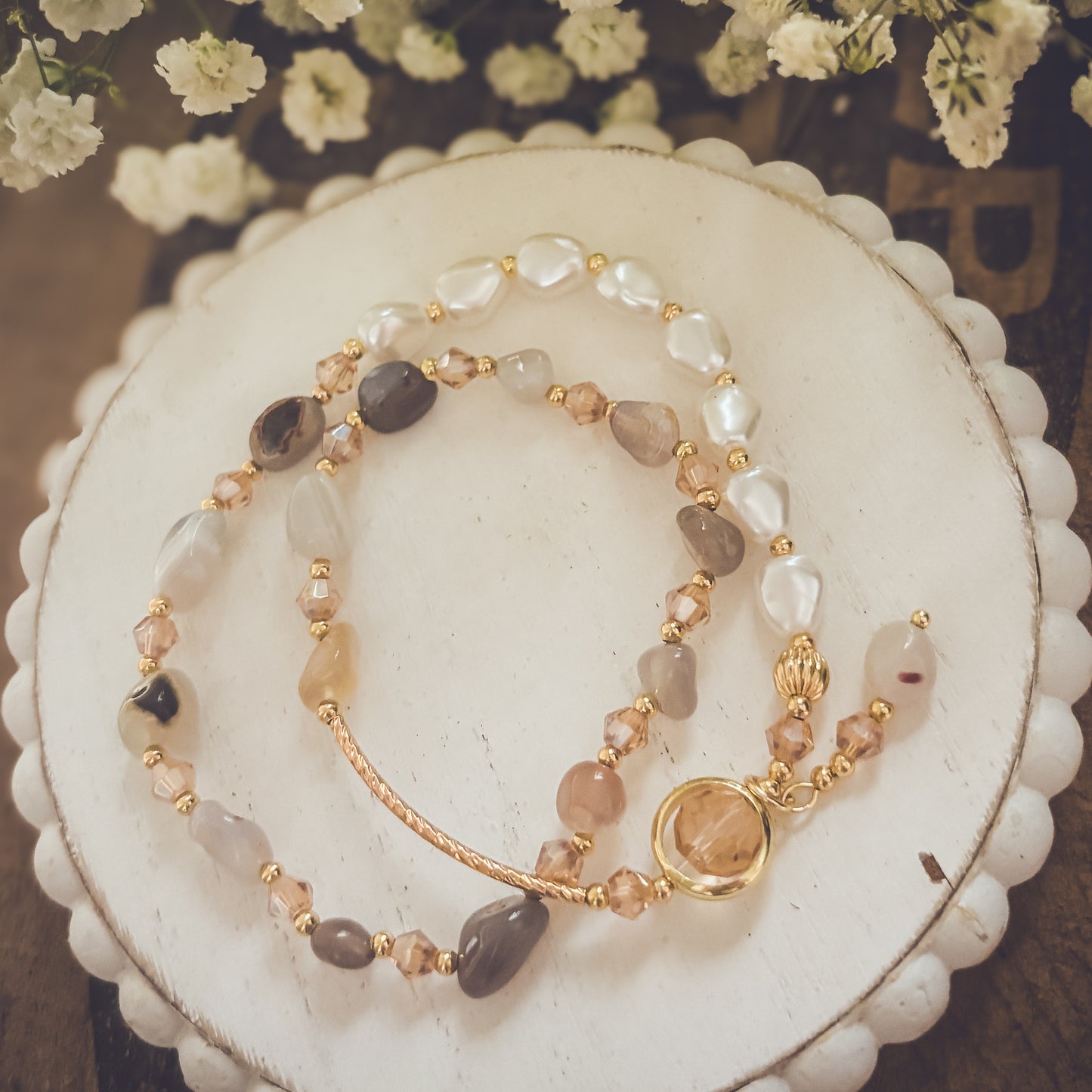 Beautiful Neutral Wrapping Bracelet