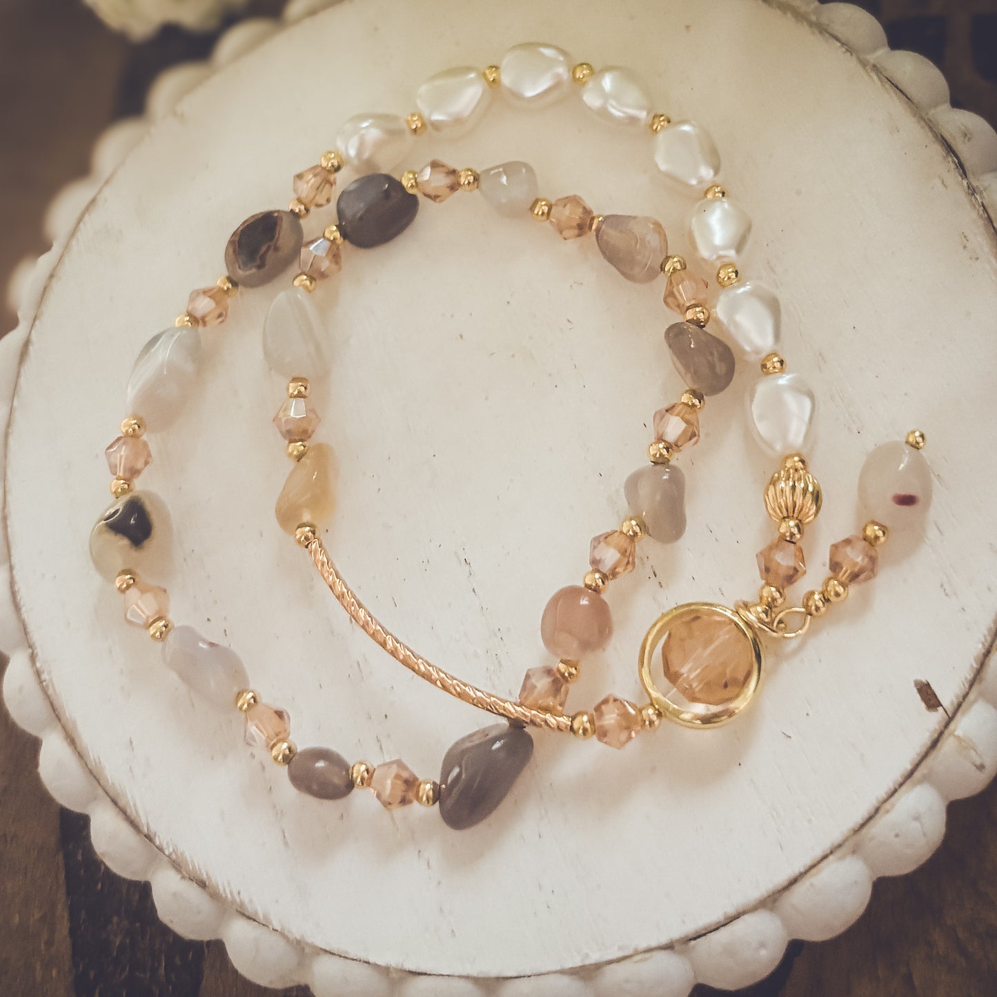 Beautiful Neutral Wrapping Bracelet