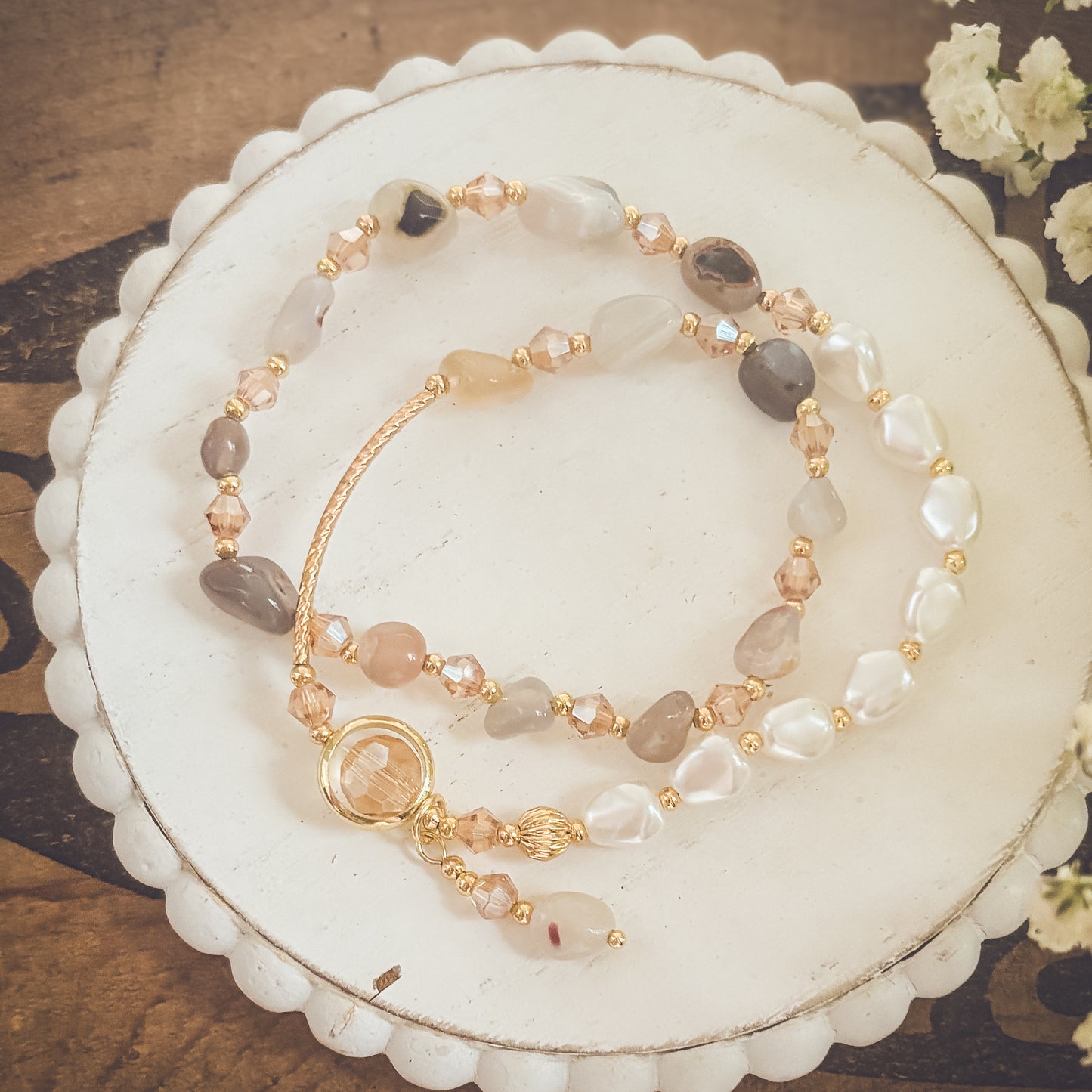 Beautiful Neutral Wrapping Bracelet