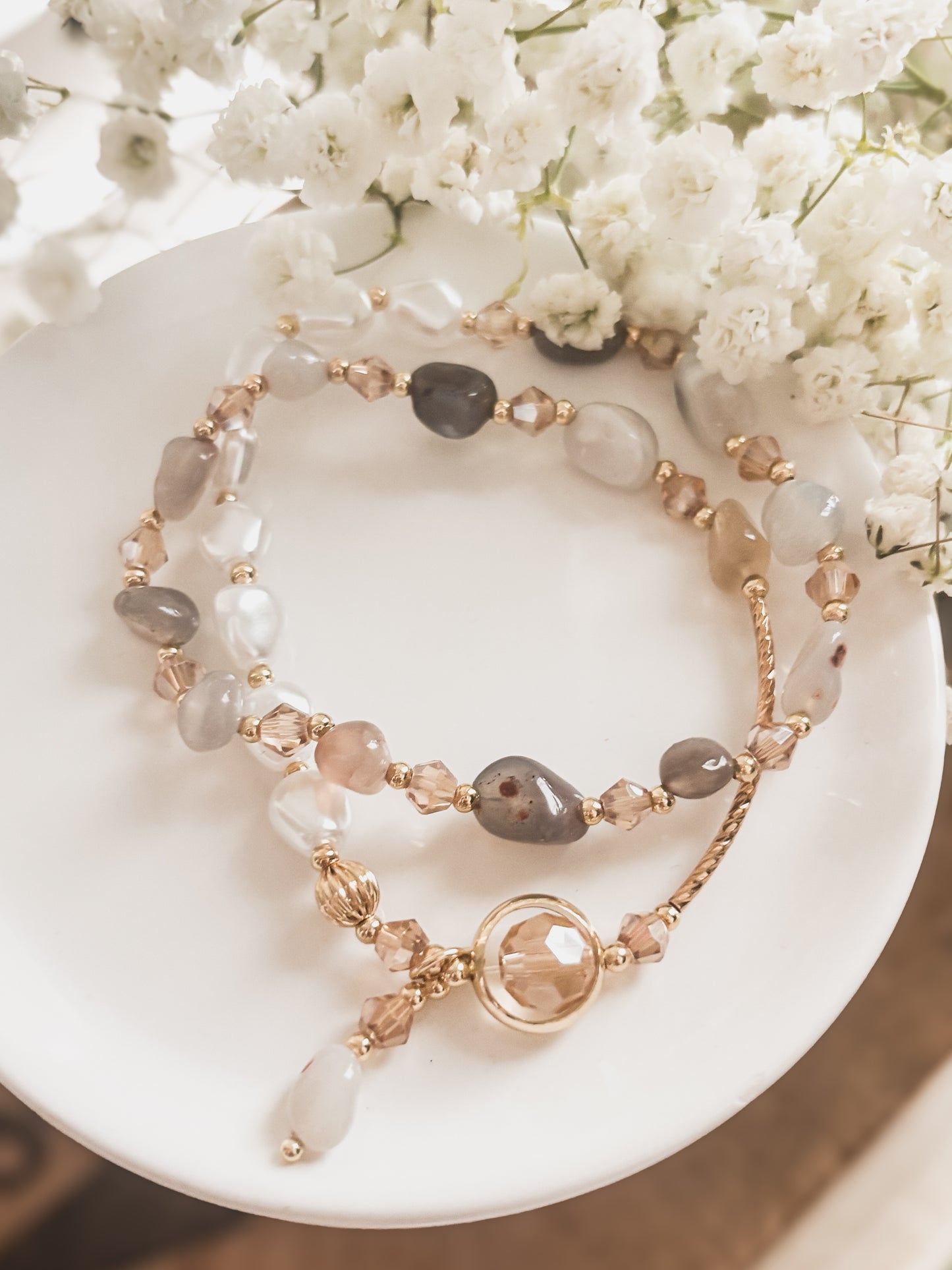 Beautiful Neutral Wrapping Bracelet