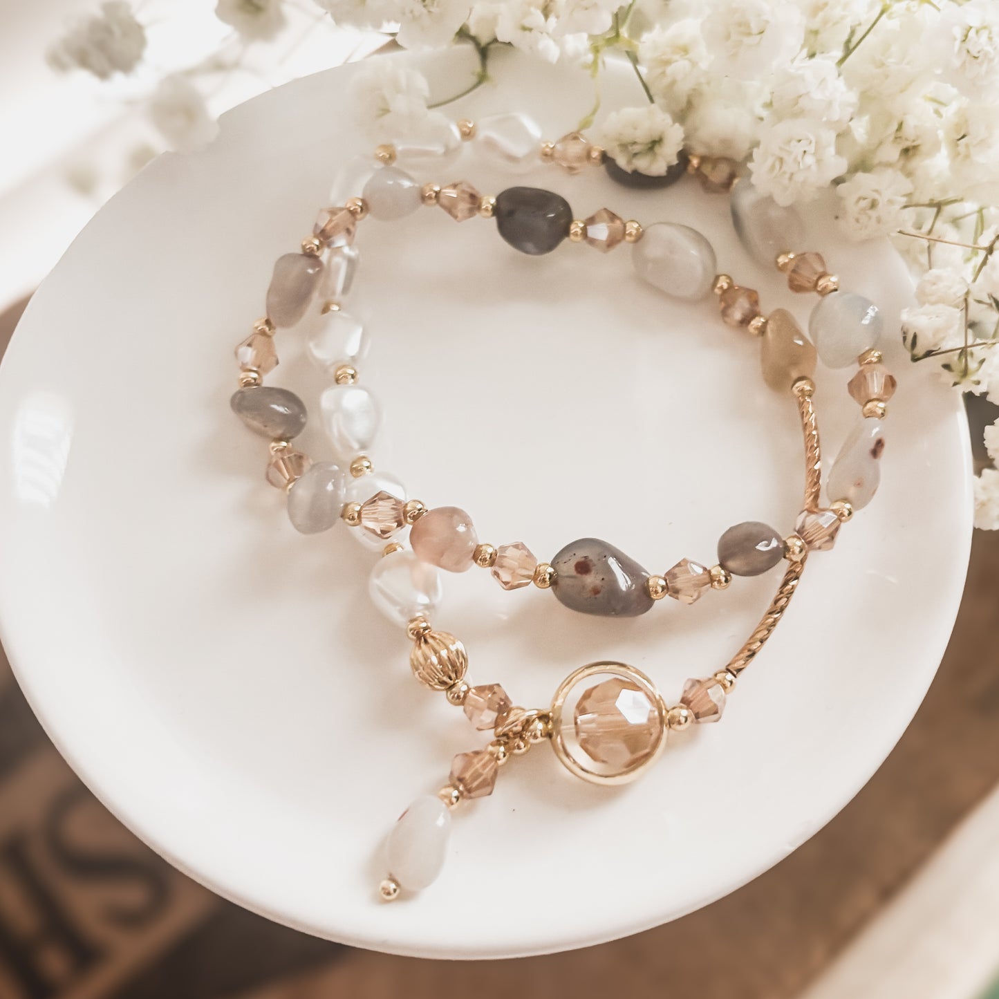 Beautiful Neutral Wrapping Bracelet