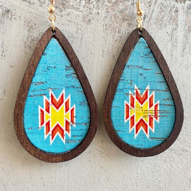 Southwest Turquoise Drop Earrings